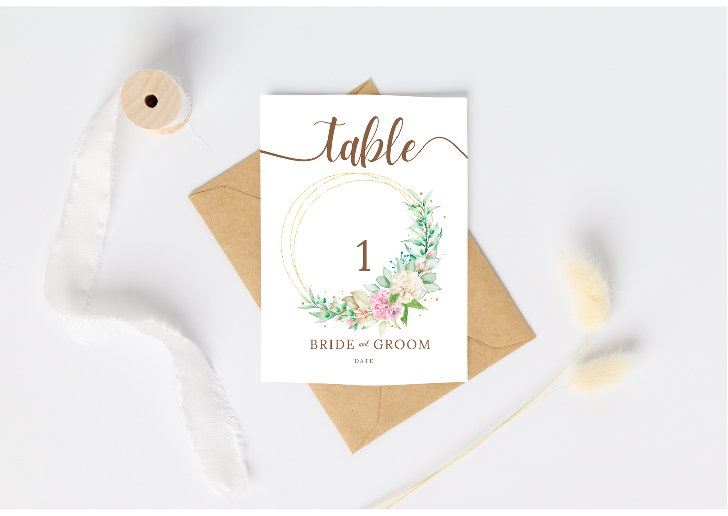 Rustic Table card - Digital Product