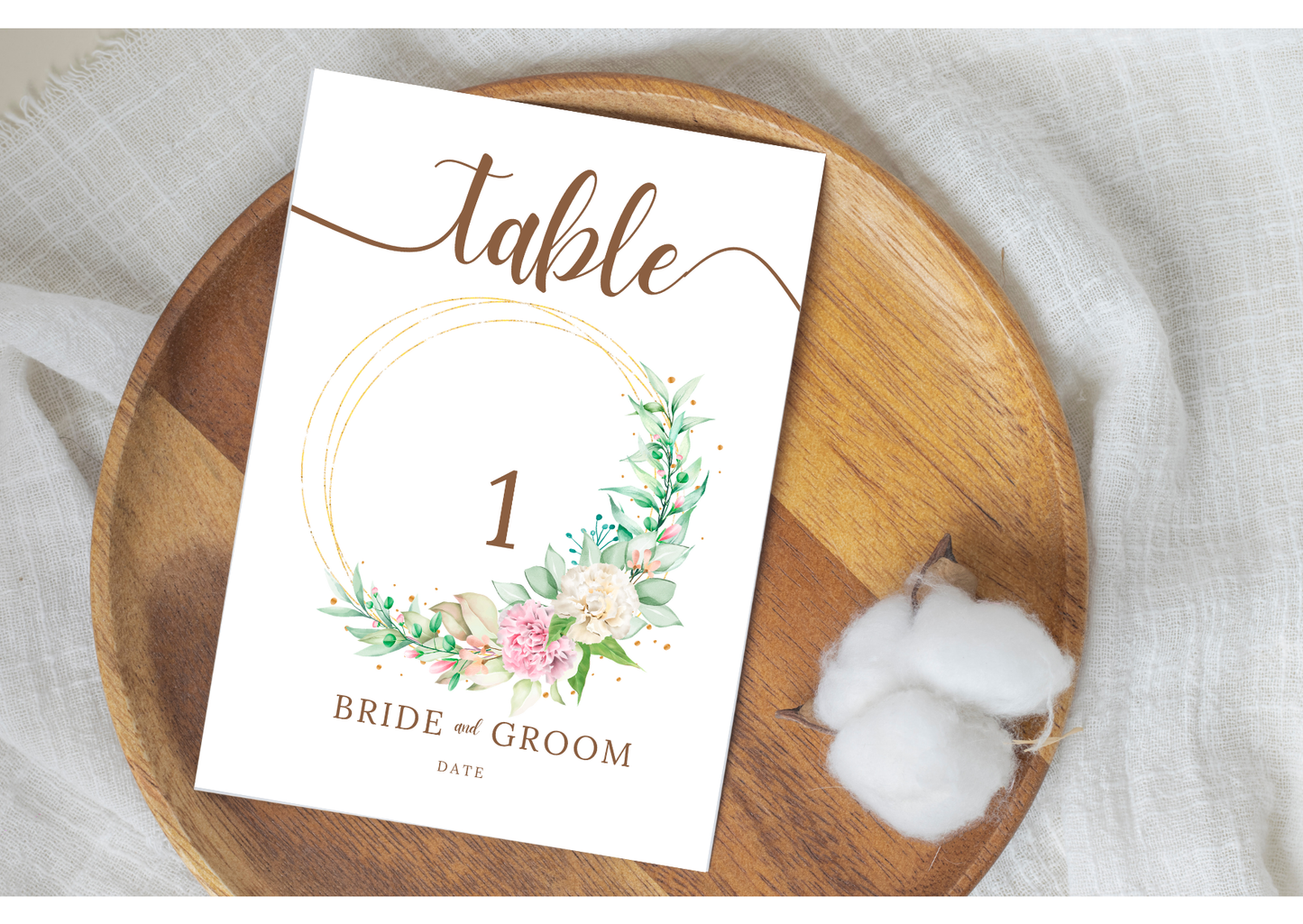 Rustic Table card - Digital Product