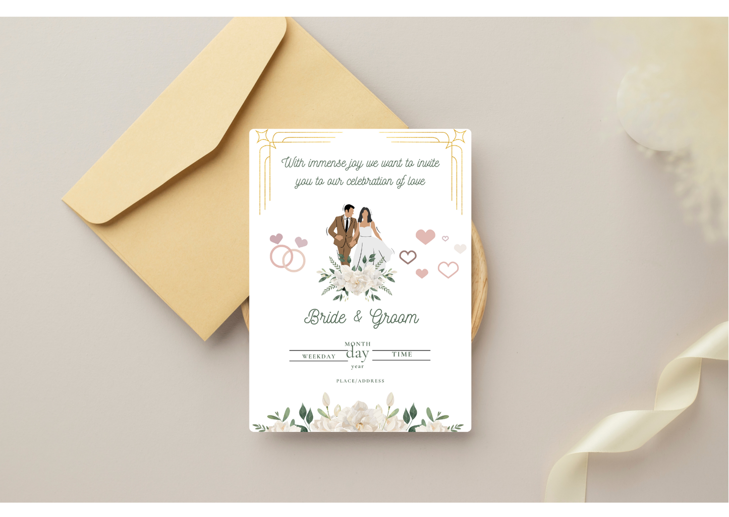 Beautiful Wedding Invitation - Digital Product