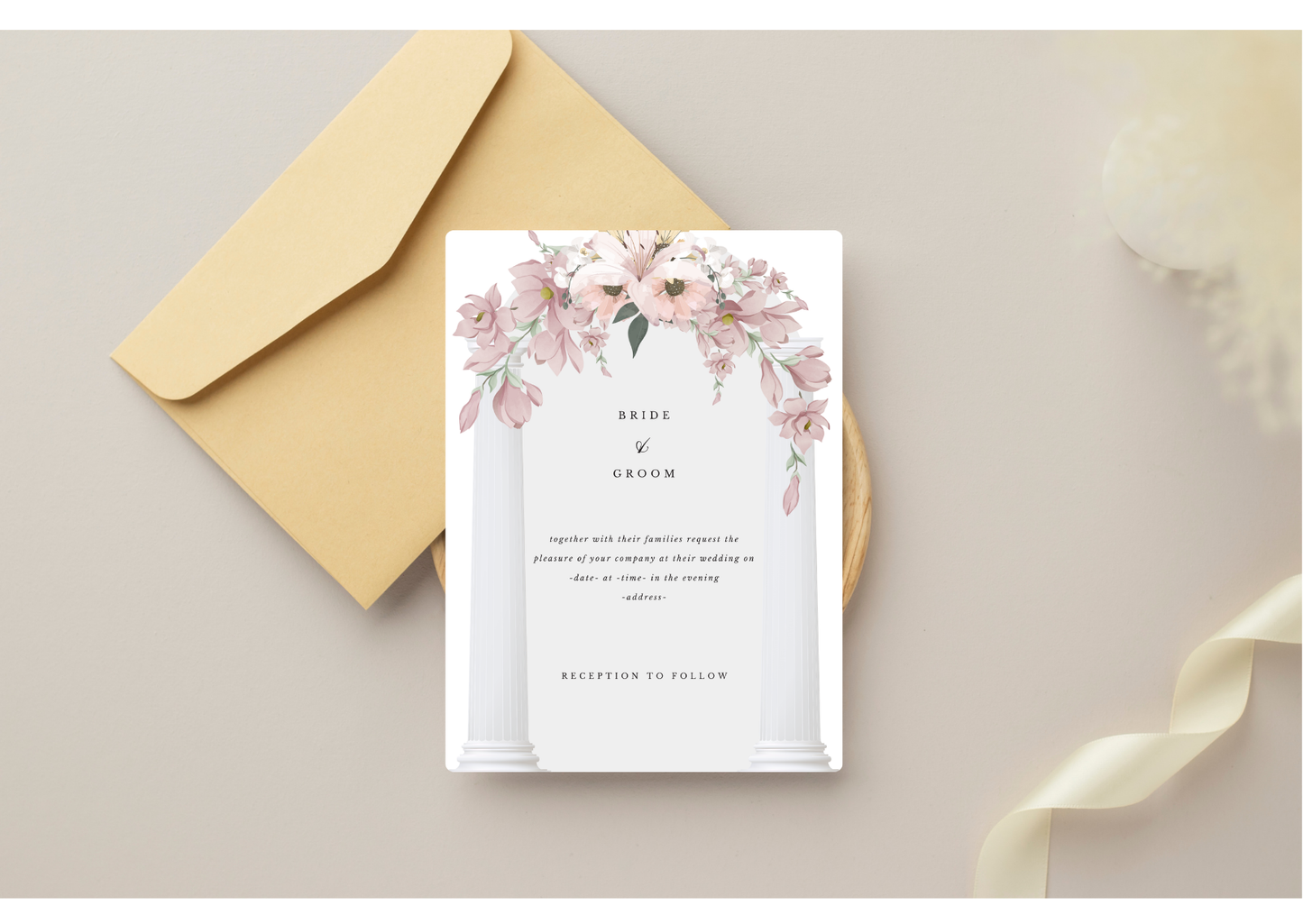 Classical Wedding Invitation - Digital Product