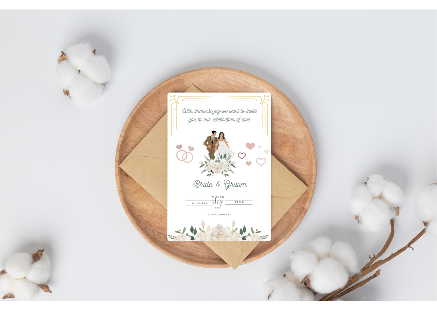 Beautiful Wedding Invitation - Digital Product