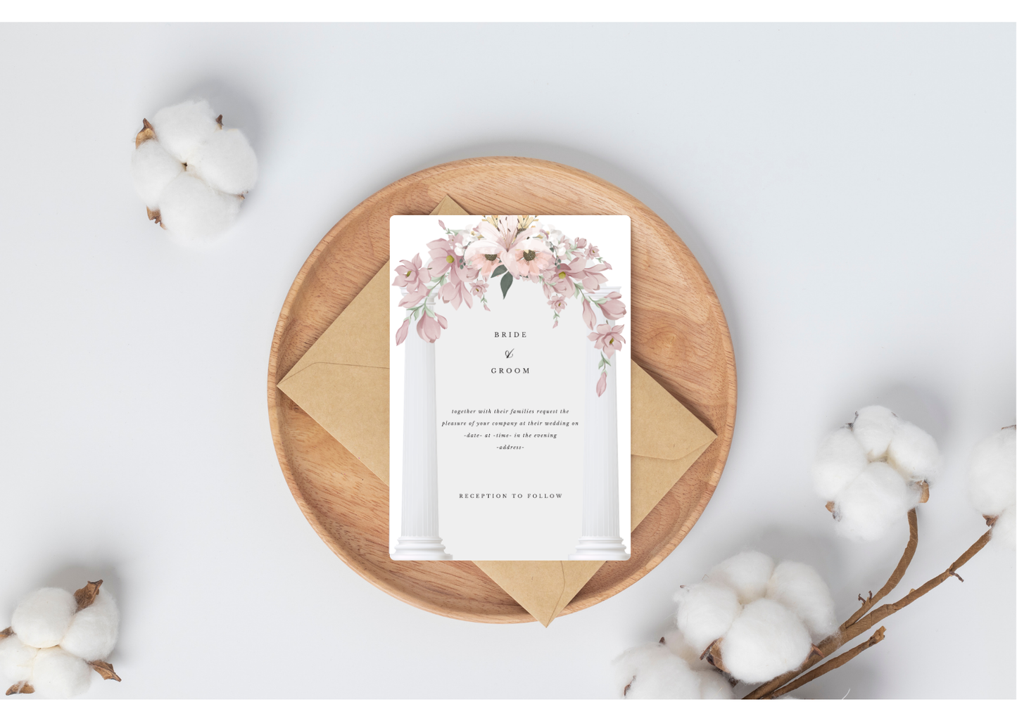 Classical Wedding Invitation - Digital Product