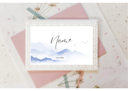 Mountain Seating card - Digital Product