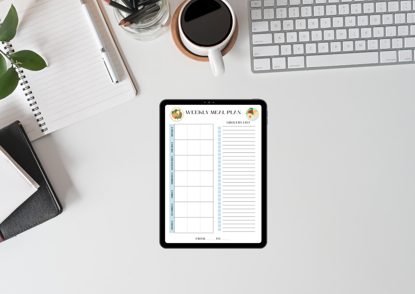 Weekly Meal Plan - Digital Product