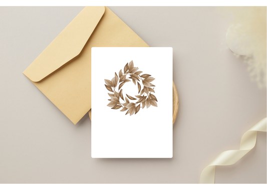 Autumn Leaf Wedding Invitation - Digital Product